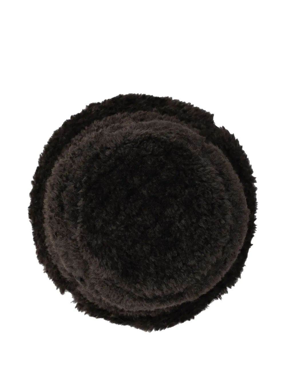 Kangol Embroidered-logo Fleece Bucket Hat In Black