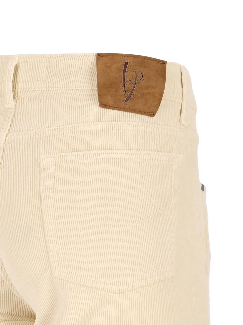 Hand Picked Ribfluwelen broek Beige