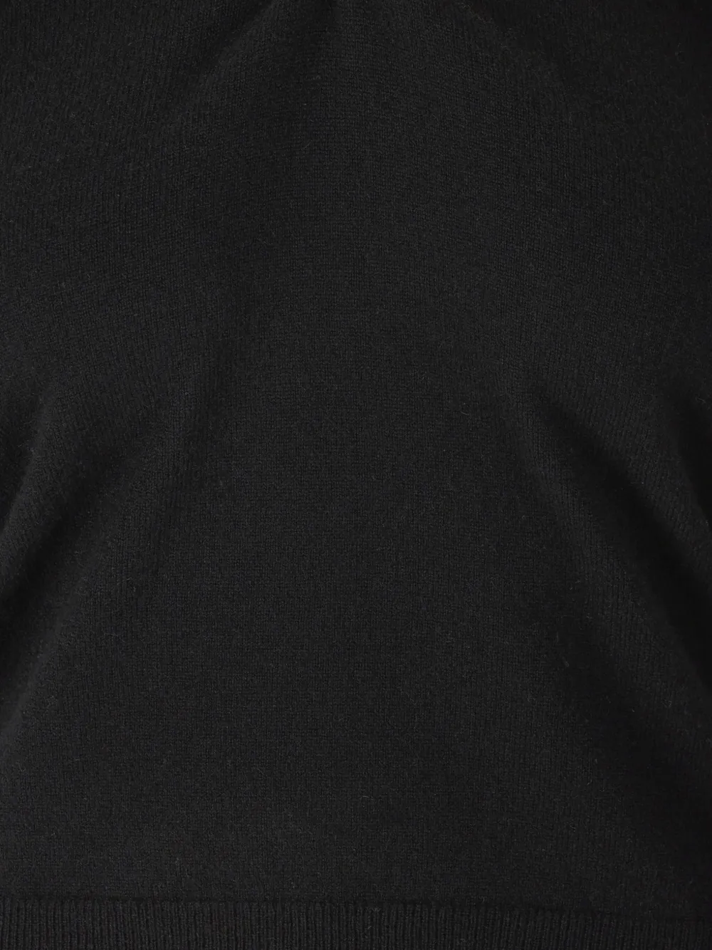 Alpha Studio Cashmere Short-sleeve Sweater In Black