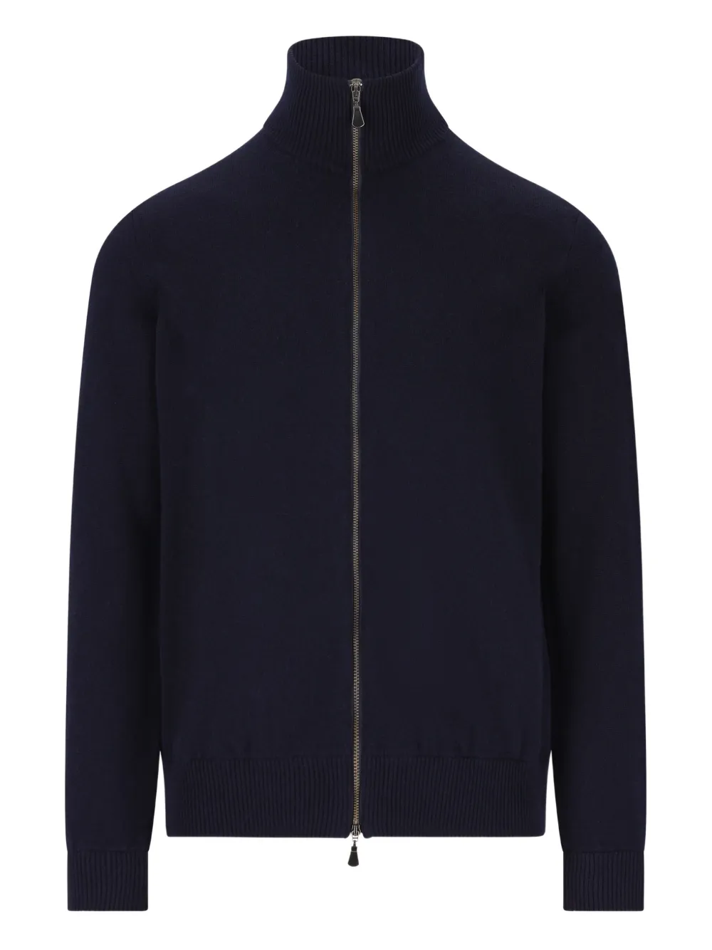 ALPHA STUDIO stand-collar zip-up cardigan | Blue | Image 1