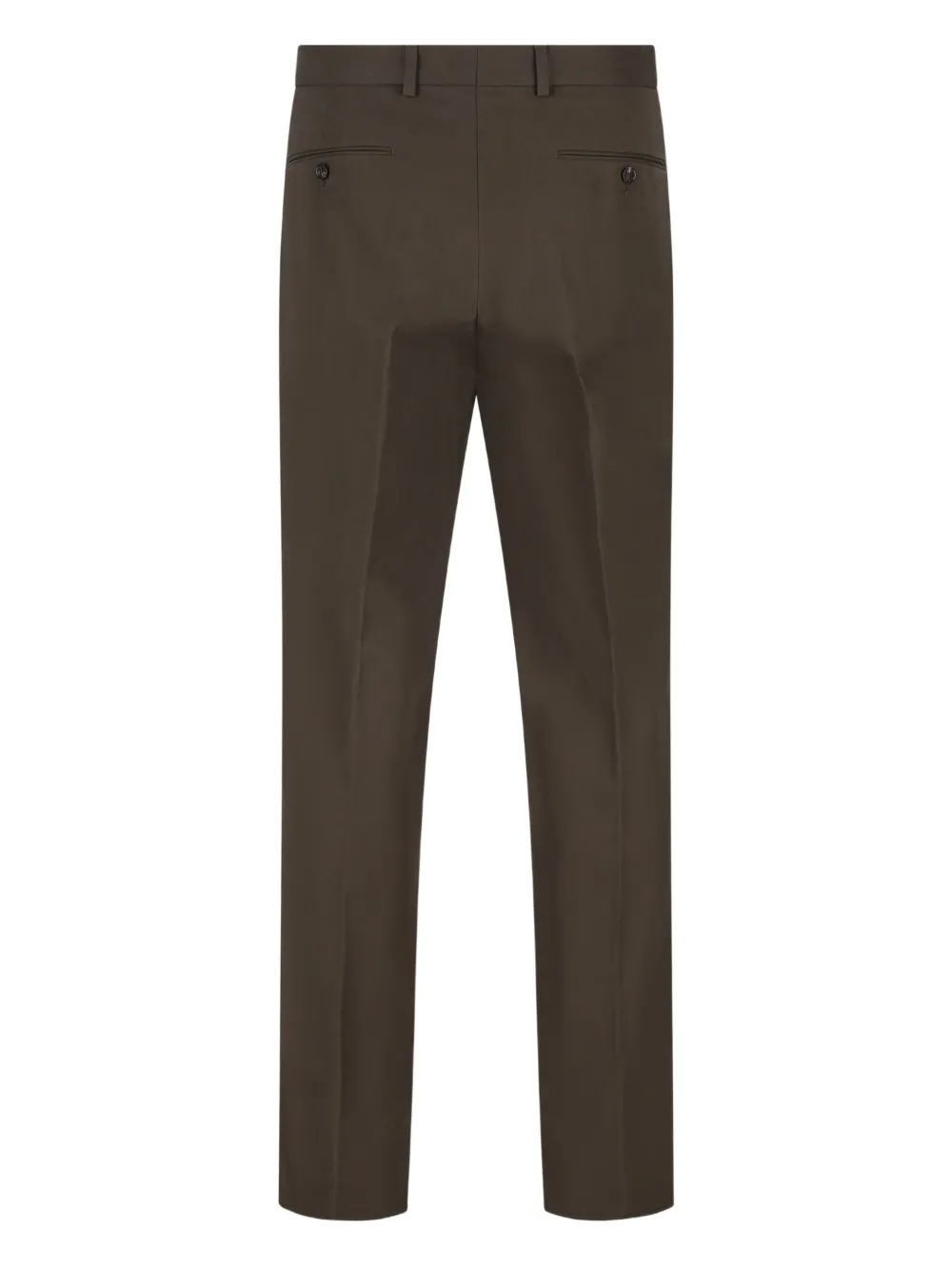 Loro Piana front-crease cotton trousers - Bruin