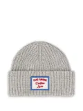 Giada Benincasa ribbed-knit logo-patch beanie - Grey