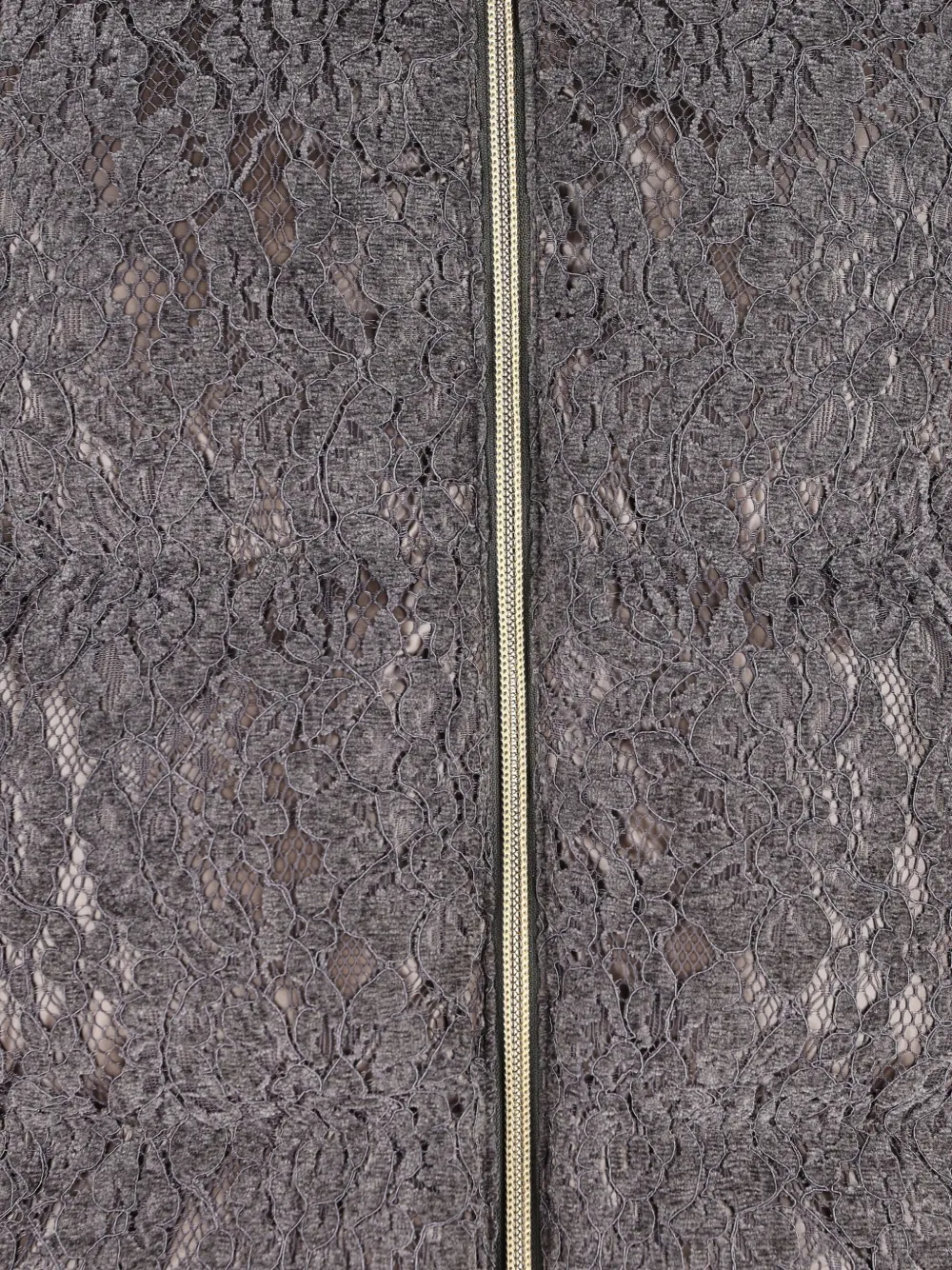 Herno Kids Donsjack met kanten vlakken Grijs