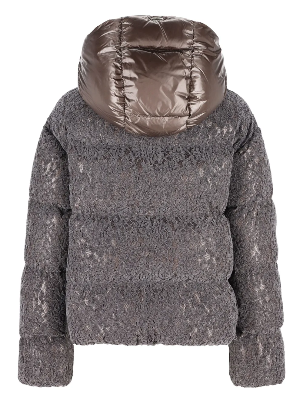 Herno Kids lace-paneled puffer jacket | Girls Padded Jackets | Image 2