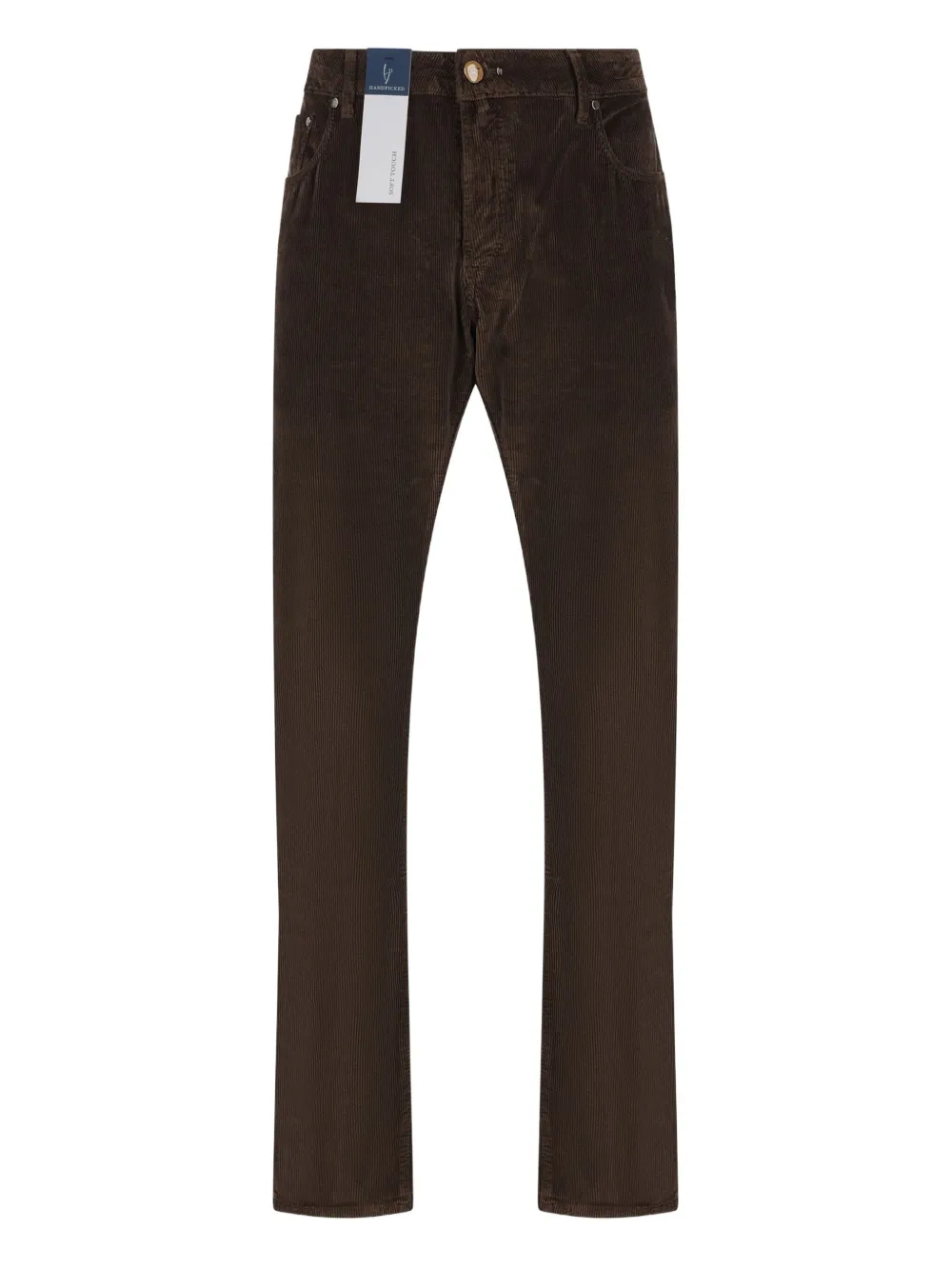 Hand Picked corduroy trousers - Marrone