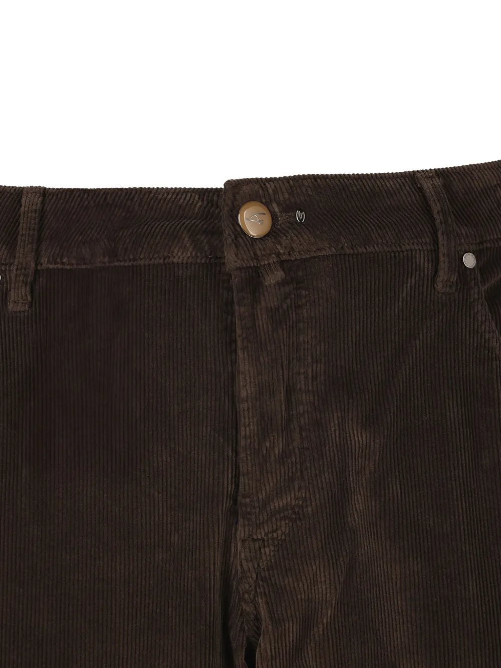 Hand Picked Ribfluwelen broek Bruin