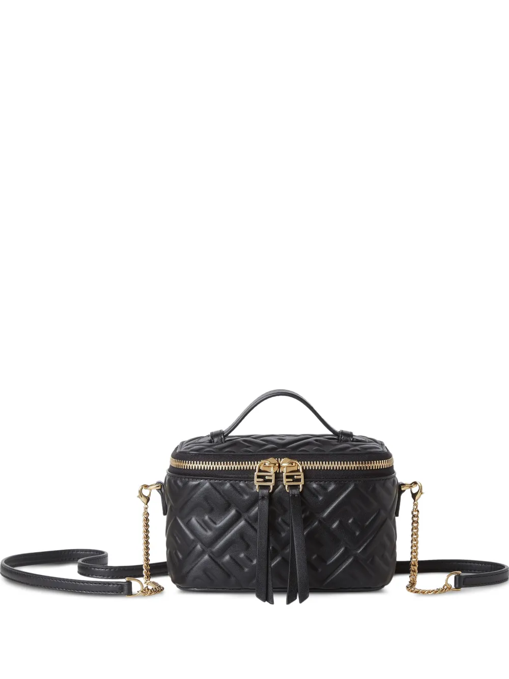 FENDI Vanity nappa leather mini-bag with FF motif