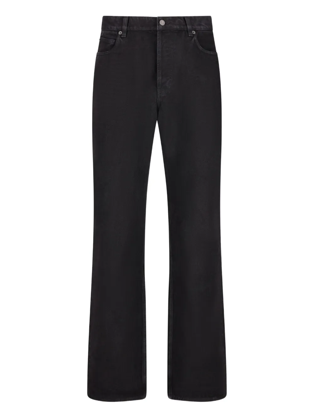 Saint Laurent Flared-leg Jeans In Black