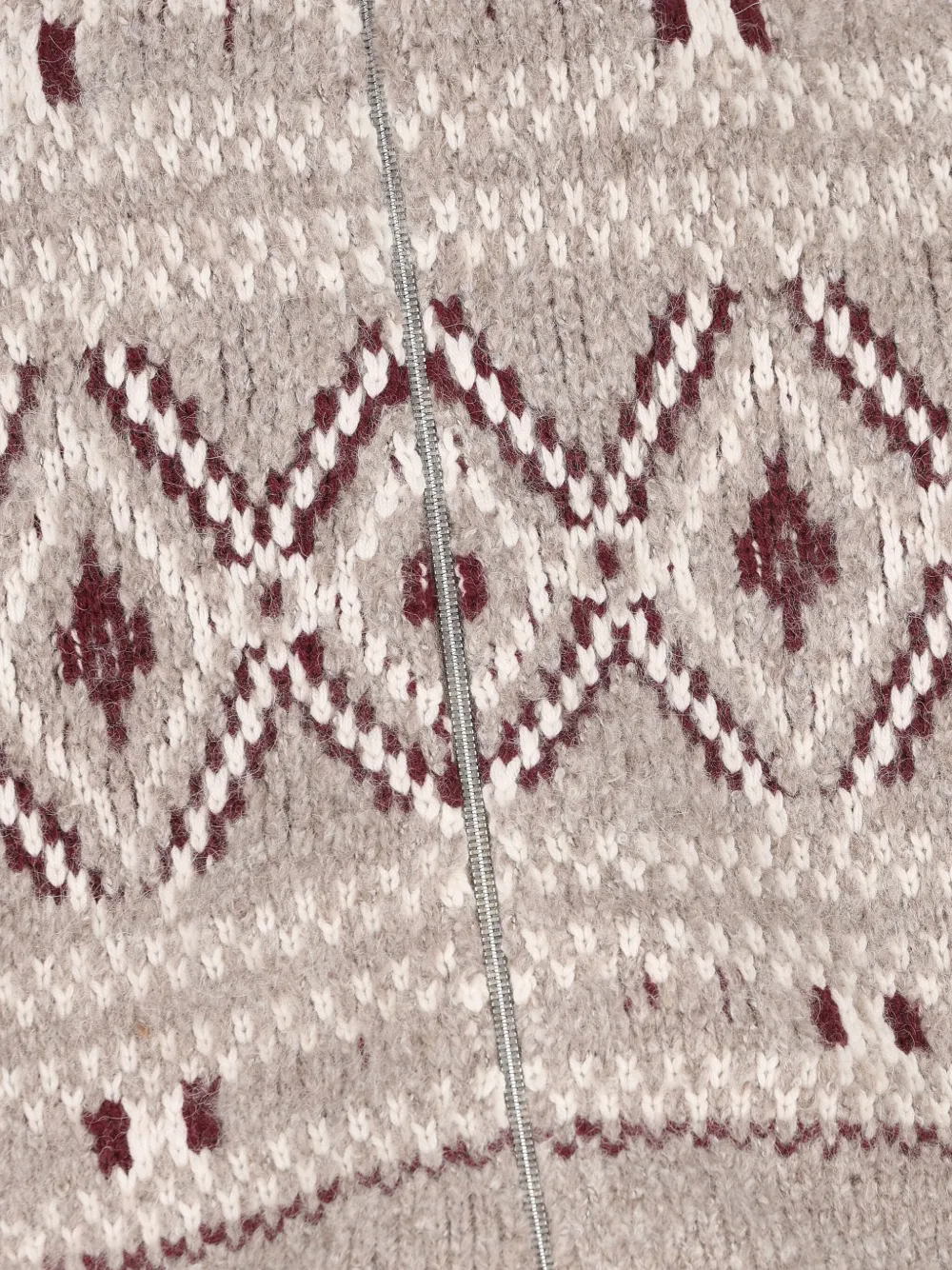 Brunello Cucinelli High-neck Patterned Cardigan In Neutral