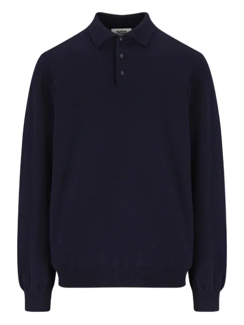 ALPHA STUDIO cashmere polo sweater