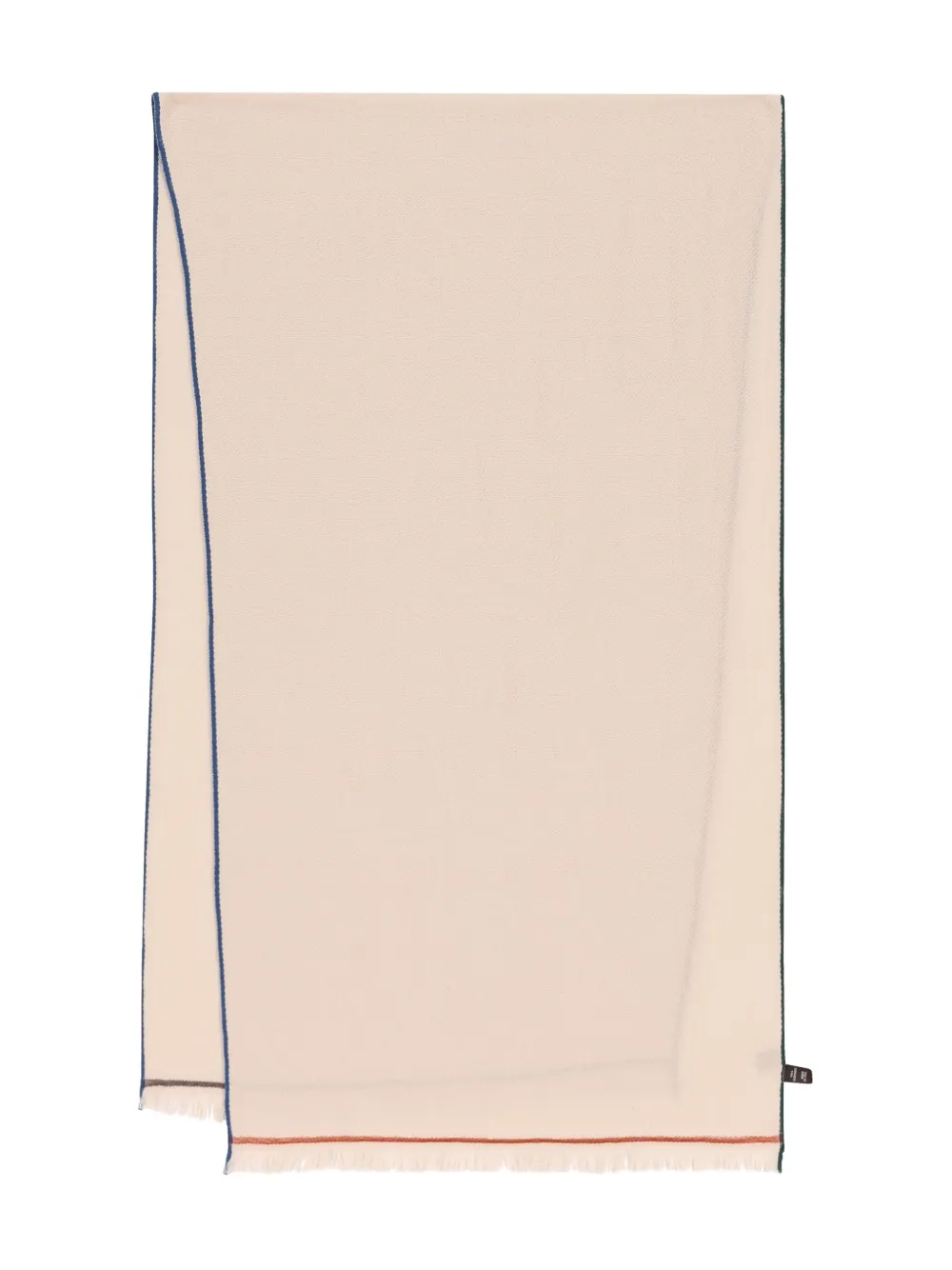 Loro Piana colored-trim frayed scarf | Neutrals | Image 1