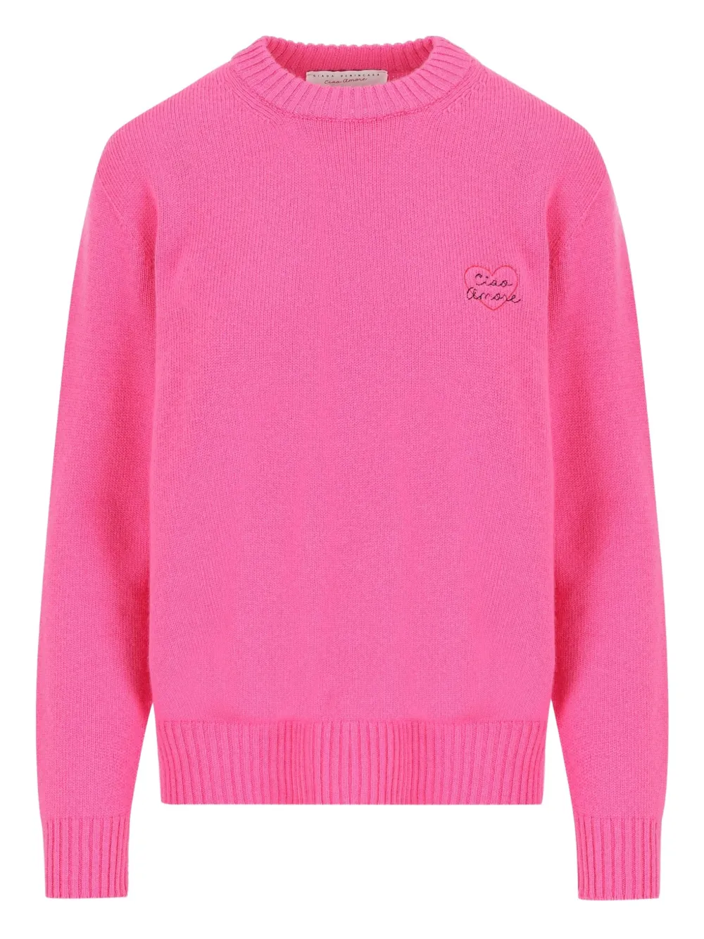 Giada Benincasa heart-embroidery cashmere sweater | Pink | Image 1