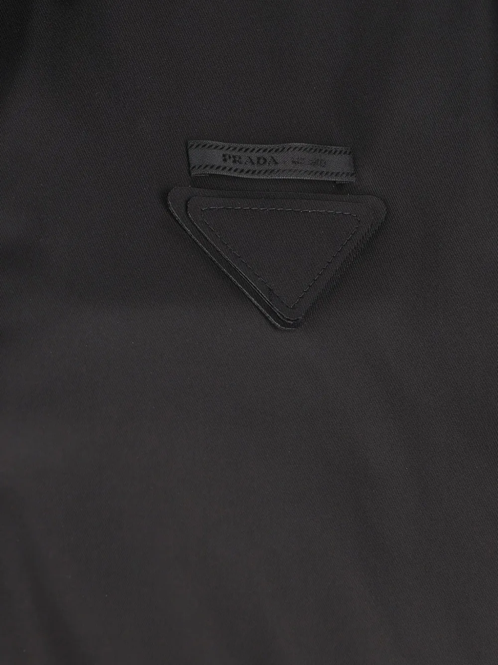 Prada Logo-plaque Cropped Jacket In Black