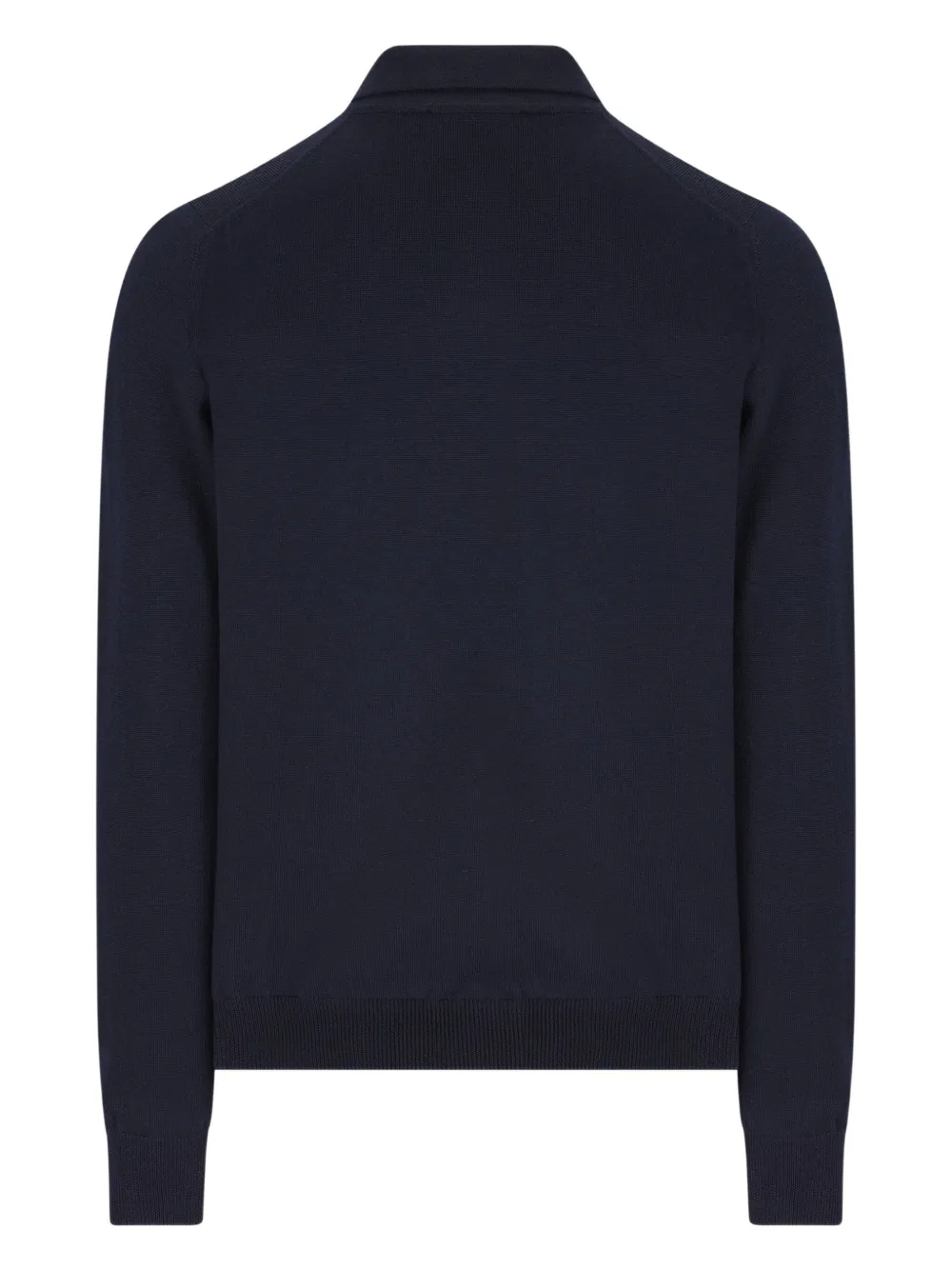Tagliatore Long-sleeve Polo Shirt In Blue