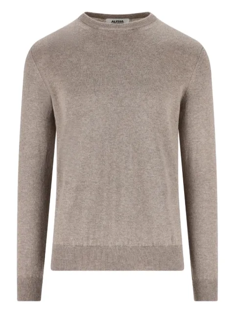 ALPHA STUDIO crew-neck cashmere sweater