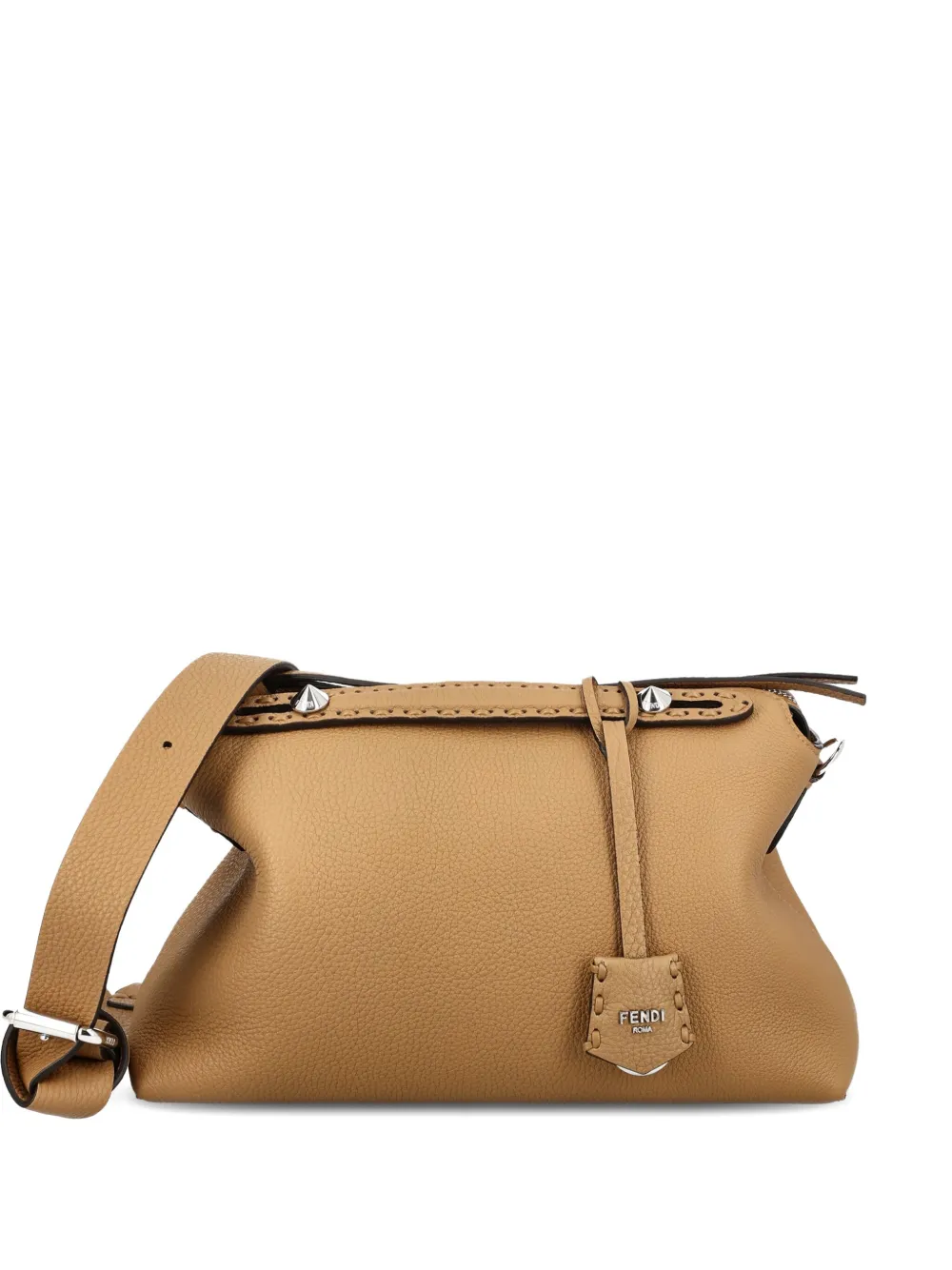 FENDI large By The Way Selleria hand-stitched tote bag | Brown | Image 1