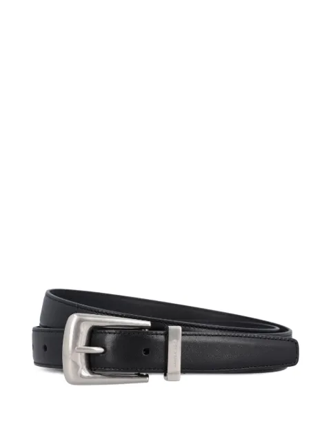 Saint Laurent leather folk-buckle belt