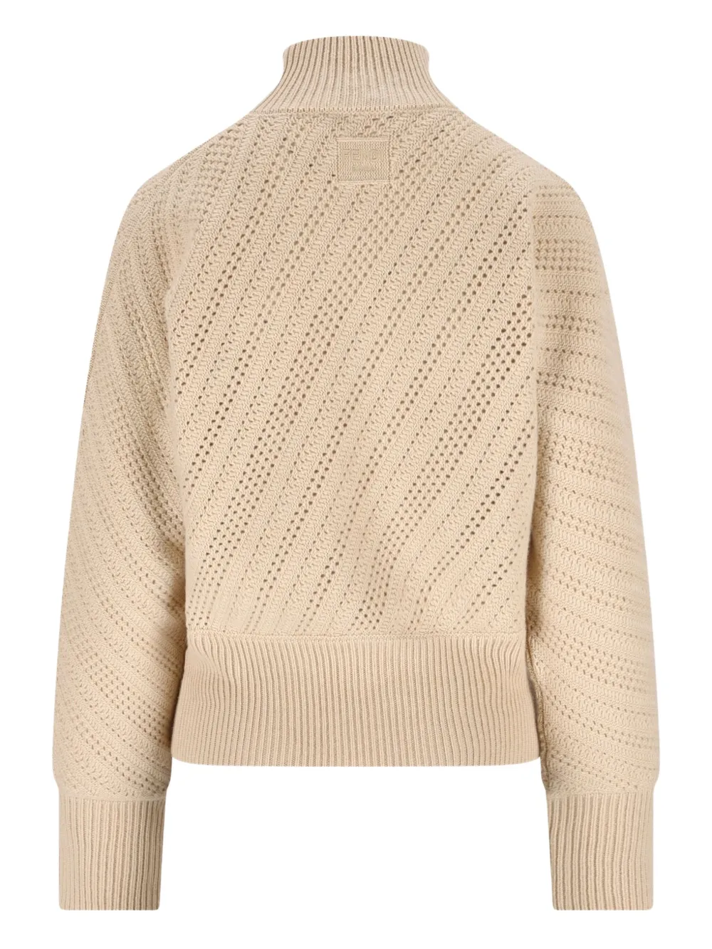 FENDI high-neck honeycomb-knit turtleneck | Knitted Sweaters | Image 2