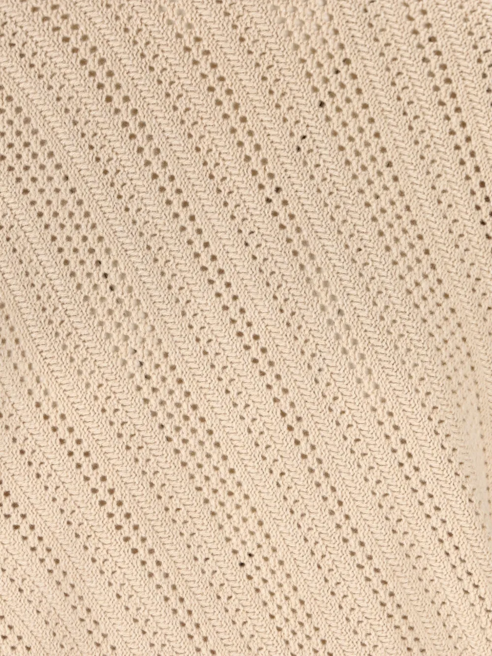 FENDI Gebreide coltrui met hoge hals Beige