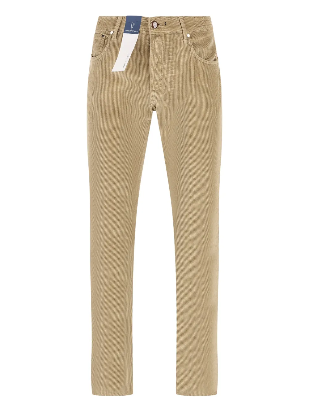 Hand Picked Ravello Corduroy Trousers In Neutral