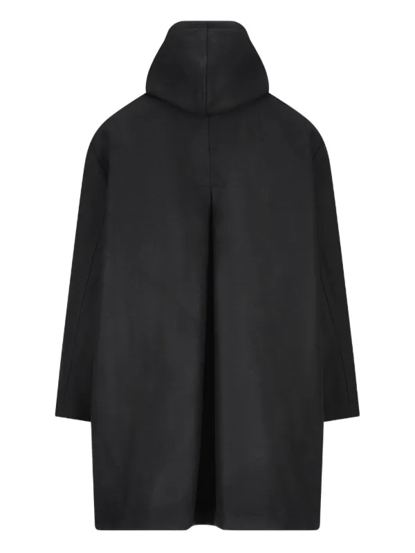 Cini パッチポケット フーデッドコート | ブラック | FARFETCH JP