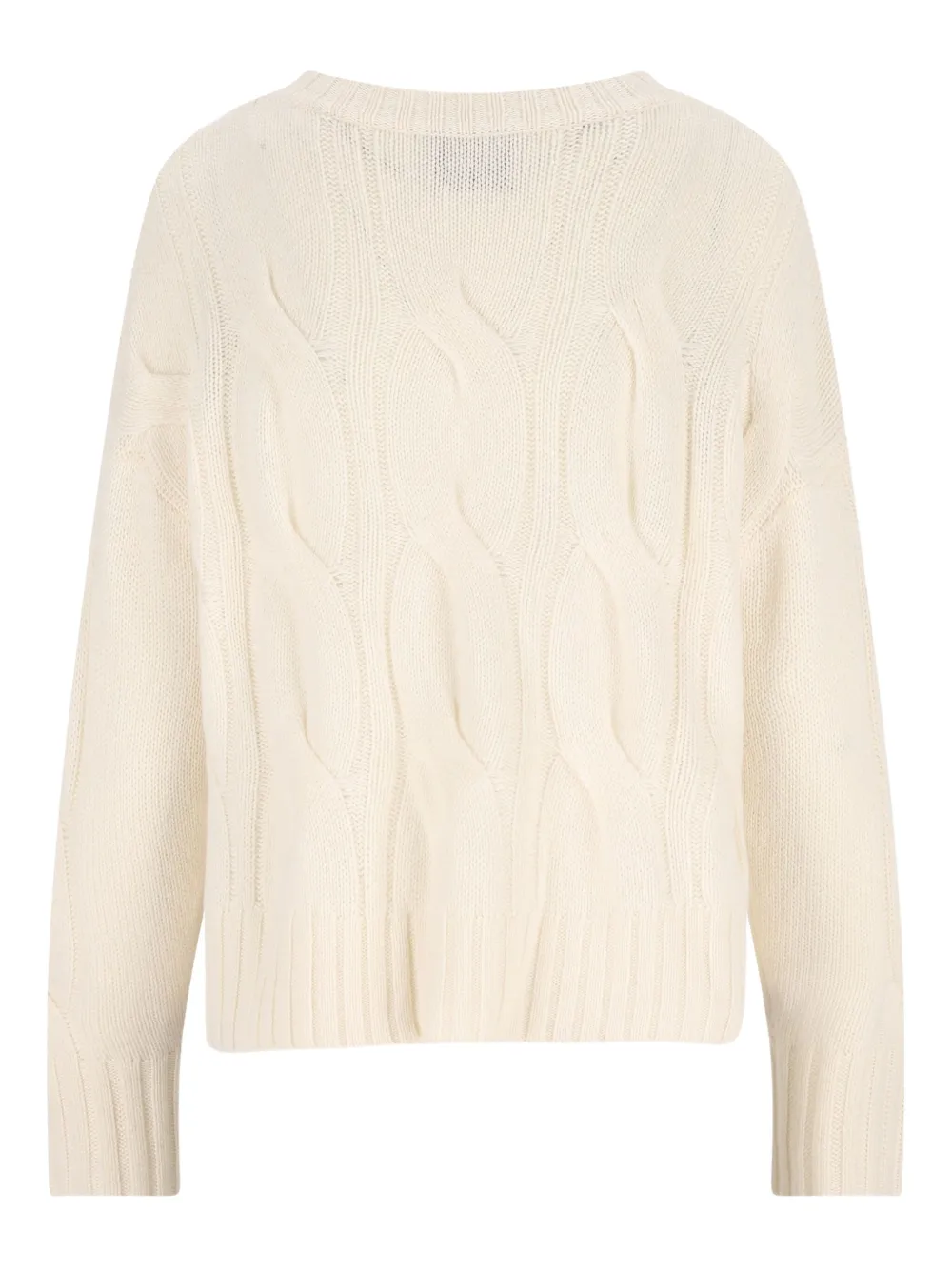 ALPHA STUDIO cable-knit V-neck sweater | Knitted Sweaters | Image 2
