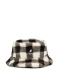 Kangol gingham-check bucket hat - Neutrals