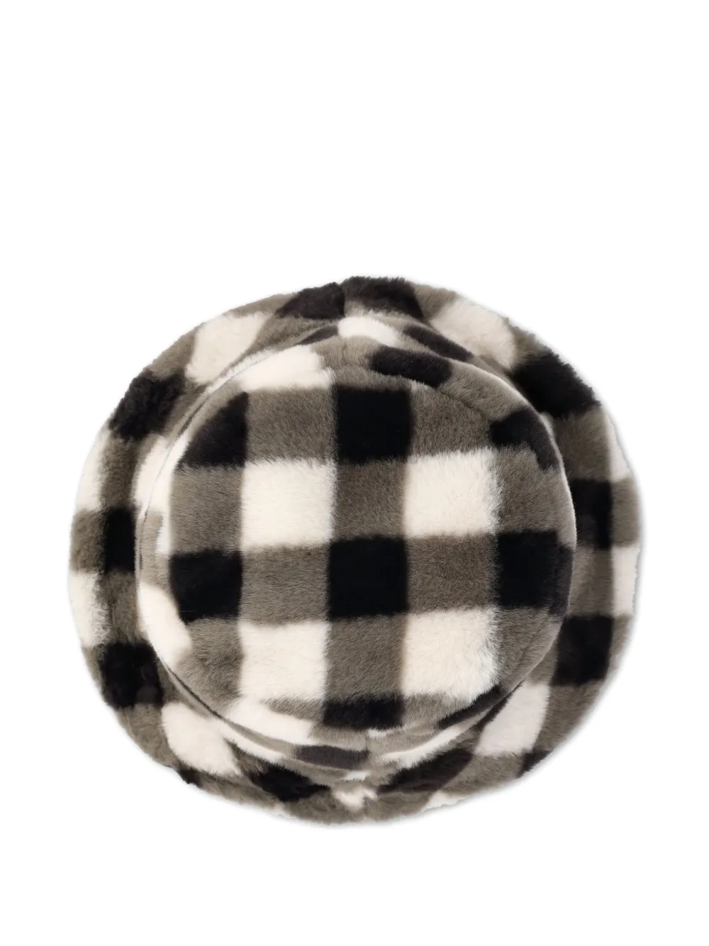 Kangol Gingham-check Bucket Hat In Neutral