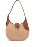 Loro Piana mini Bobbin leather-trim shoulder bag - Brown