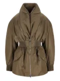 Givenchy shawl-collar elasticated jacket - Green
