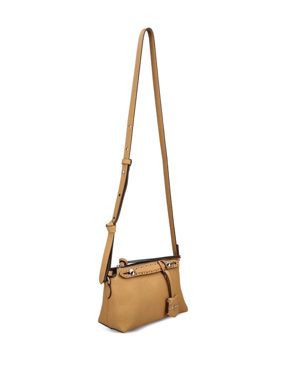 Fendi Mini By The Way Selleria Cross Body Bag In Neutral