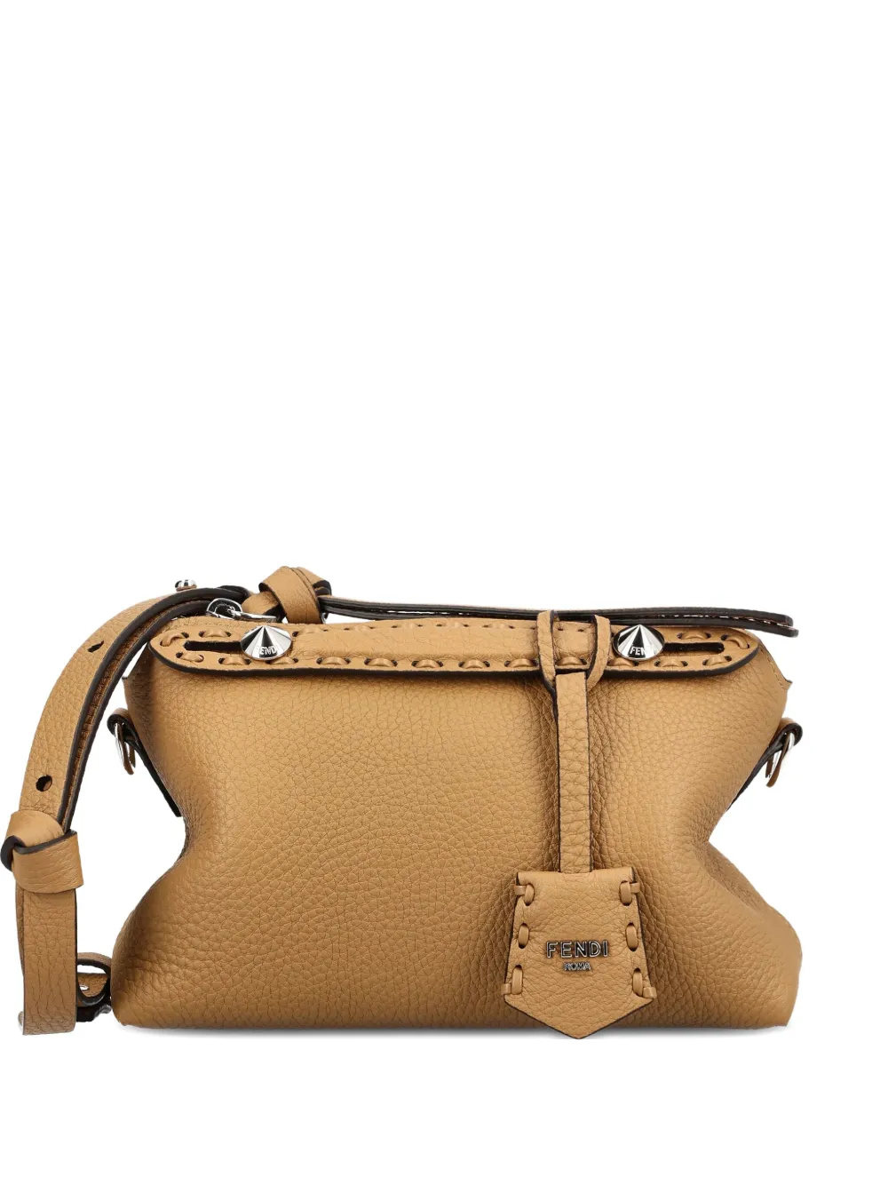 Fendi Mini By The Way Selleria Cross Body Bag In Neutral