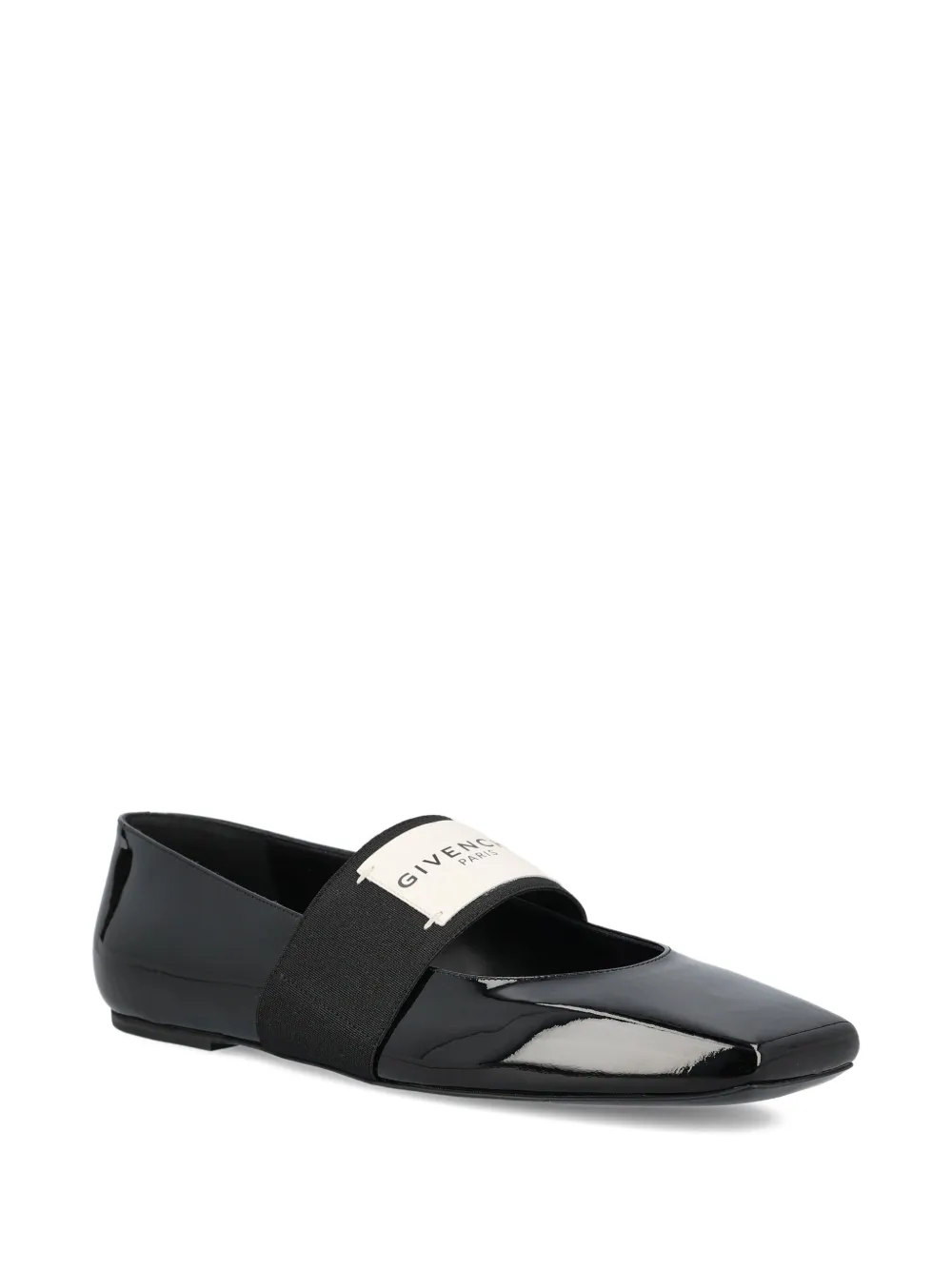 Givenchy Lakleren ballerina's met bandje - Zwart
