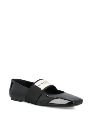 mm6 maison margiela atomic サテン フラットシューズ MM6 Maison Margiela Atomic サテン フラットシューズ | ブラック