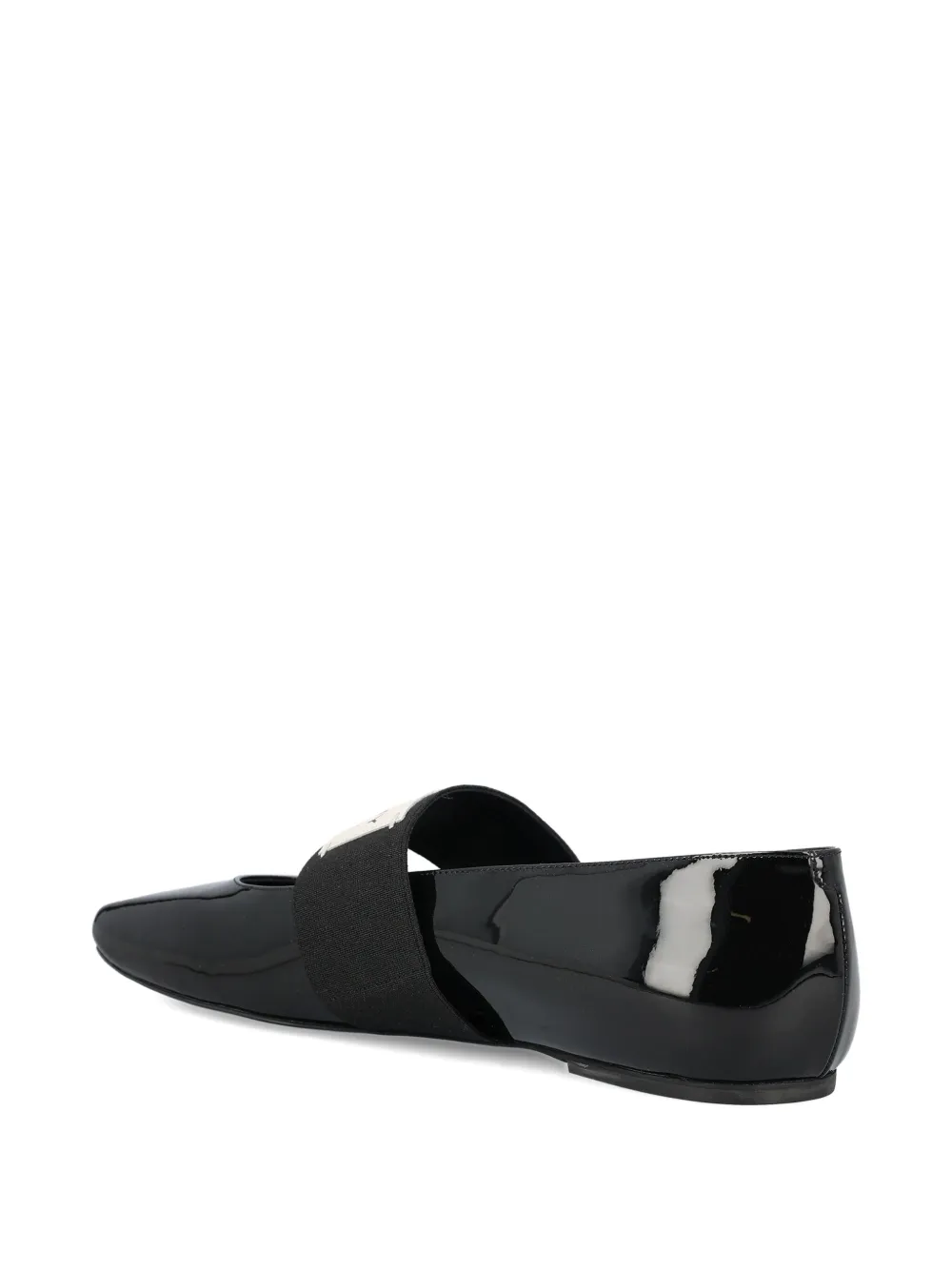 Givenchy patent-leather band ballet flats Black
