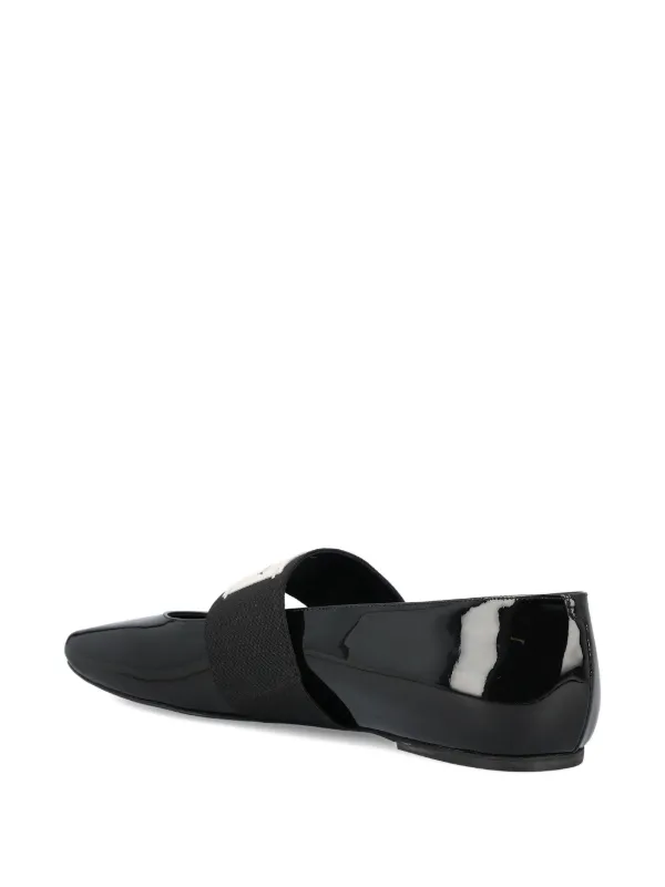 Givenchy patent-leather Band Ballet Flats | Black | FARFETCH