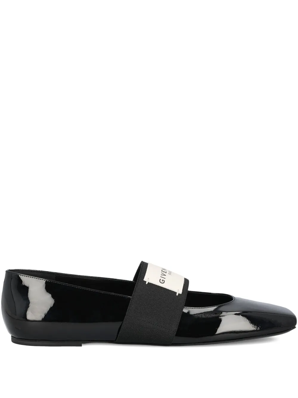 Givenchy patent-leather band ballet flats Black
