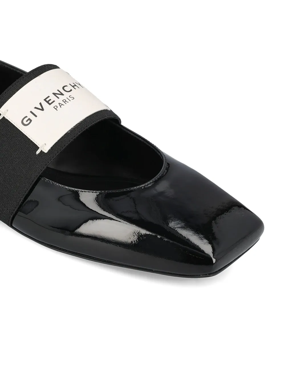 Givenchy patent-leather band ballet flats Black