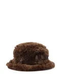 Kangol fluffy-bow bucket hat - Brown