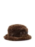 Kangol fluffy-bow bucket hat - Brown