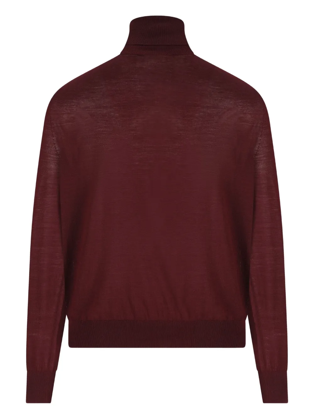 Saint Laurent turtleneck ribbed sweater - Rood