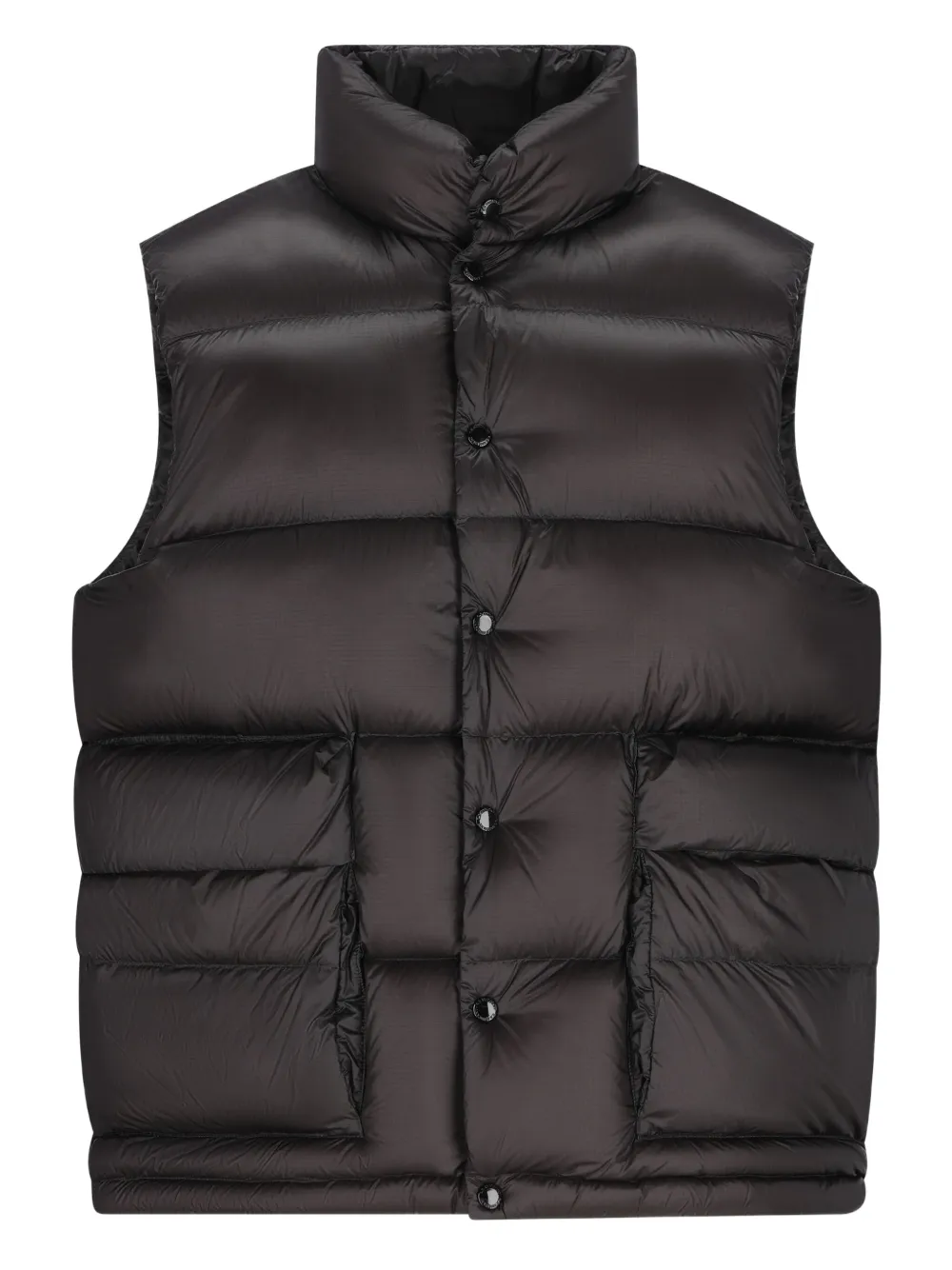 C.p. Company Quilted Puffer Gilet In Black