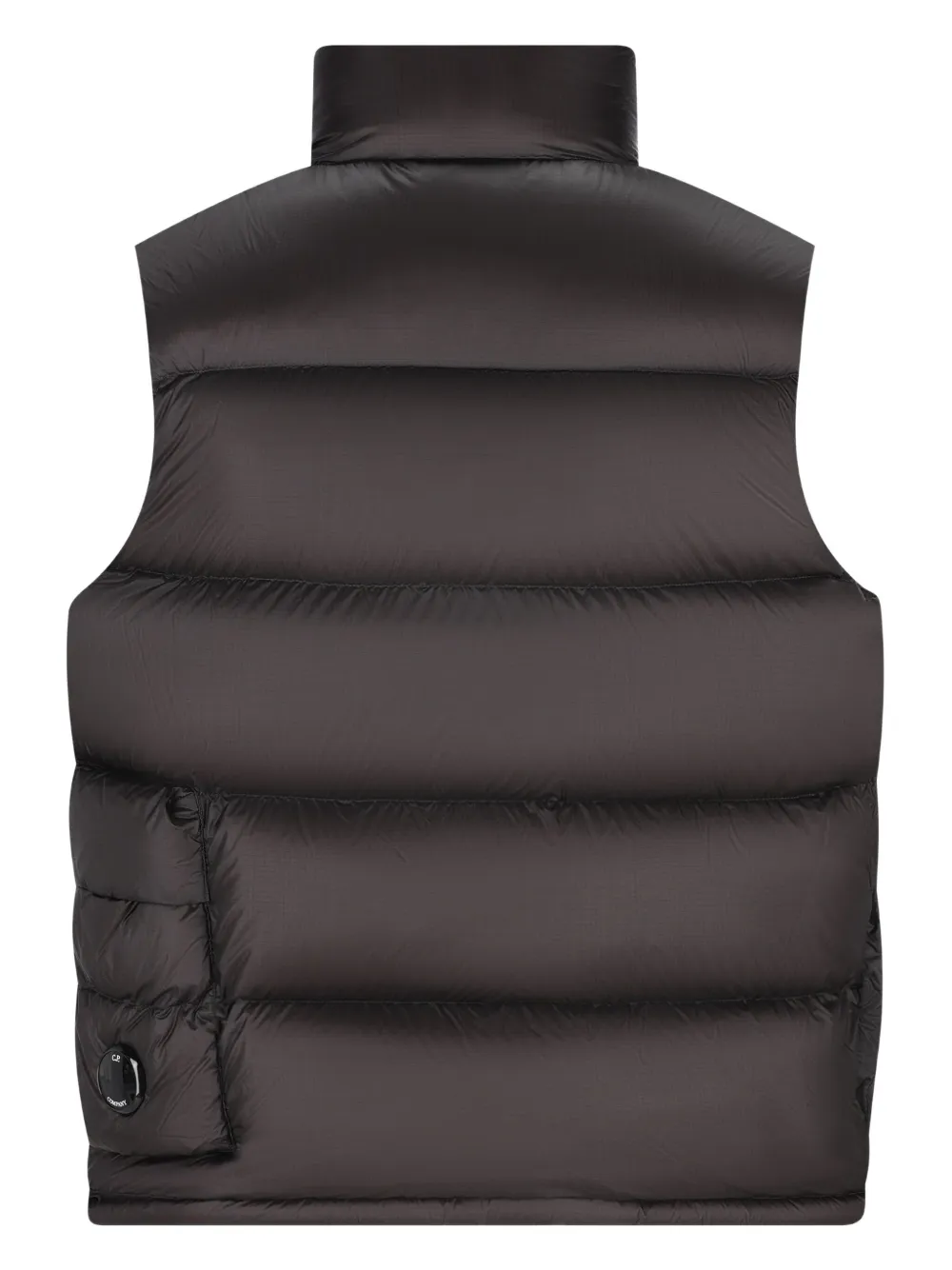 C.p. Company Quilted Puffer Gilet In Black