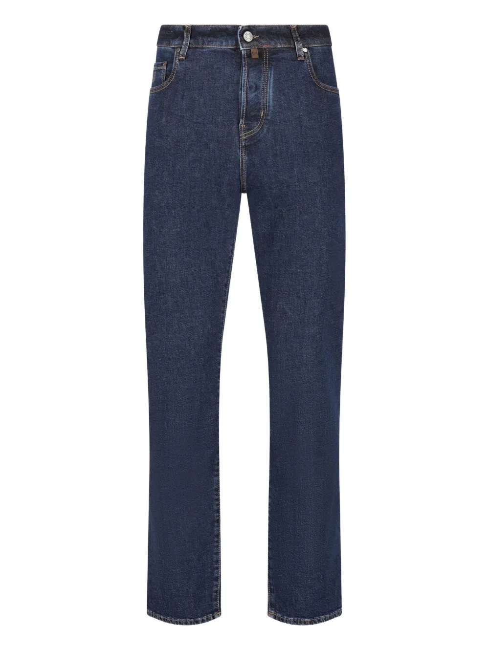 Jacob Cohen Logo-patch Jeans In Blue