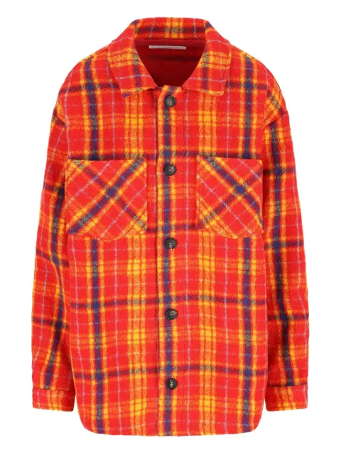 Giada Benincasa checked wool shirt jacket