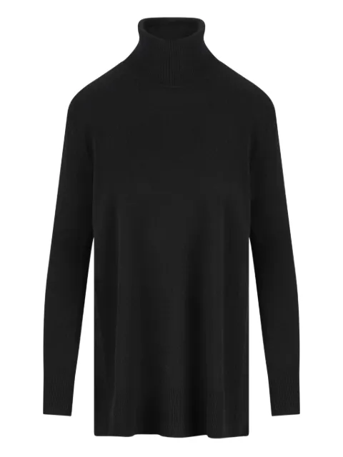 ALPHA STUDIO turtleneck side-slit sweater