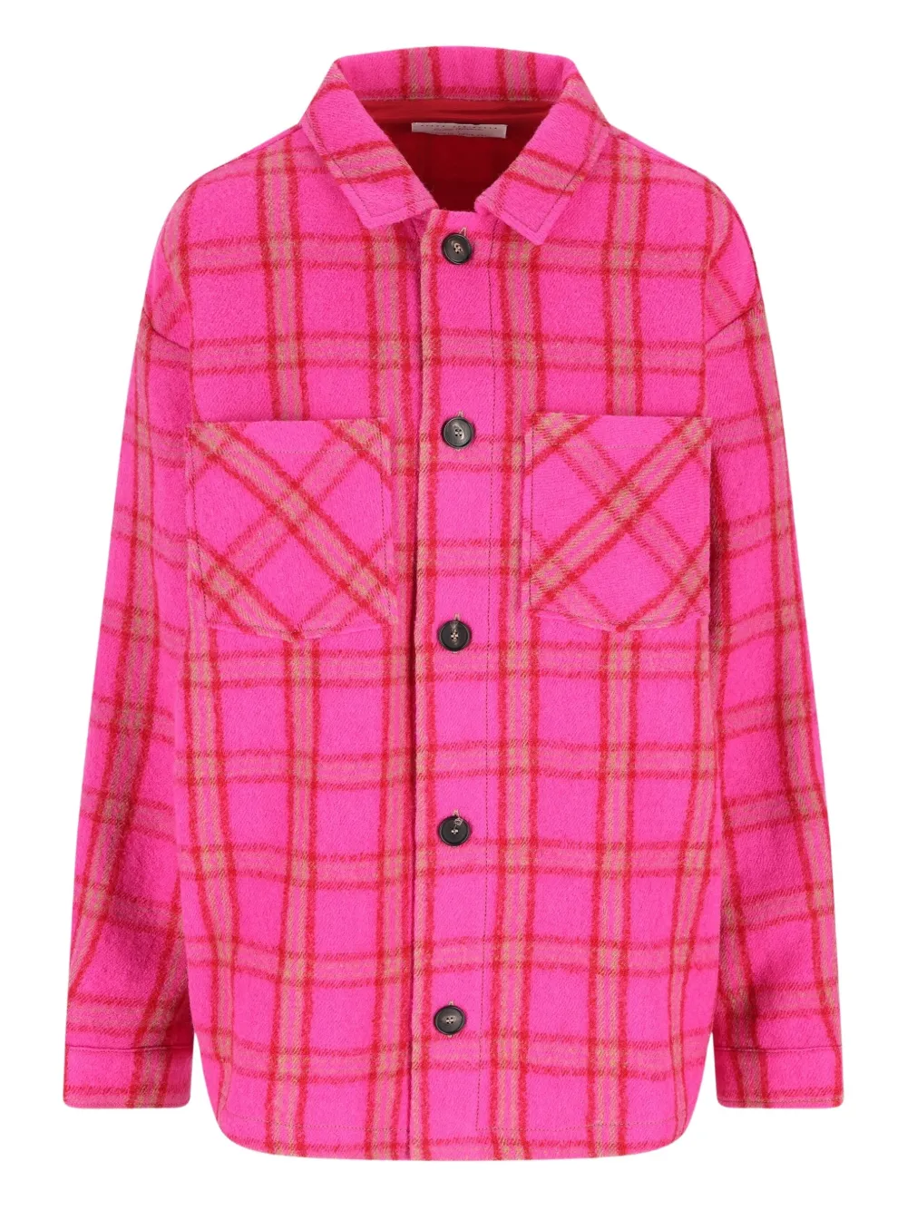 Giada Benincasa checked embroidered jacket | Pink | Image 1