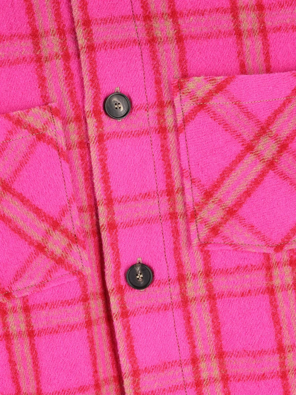 Giada Benincasa Geruit jack met borduurwerk Roze