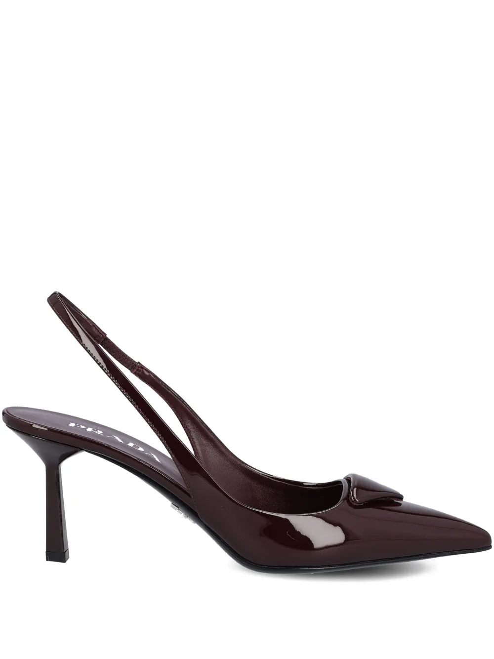 Prada 75 mm slingback pumps Bruin