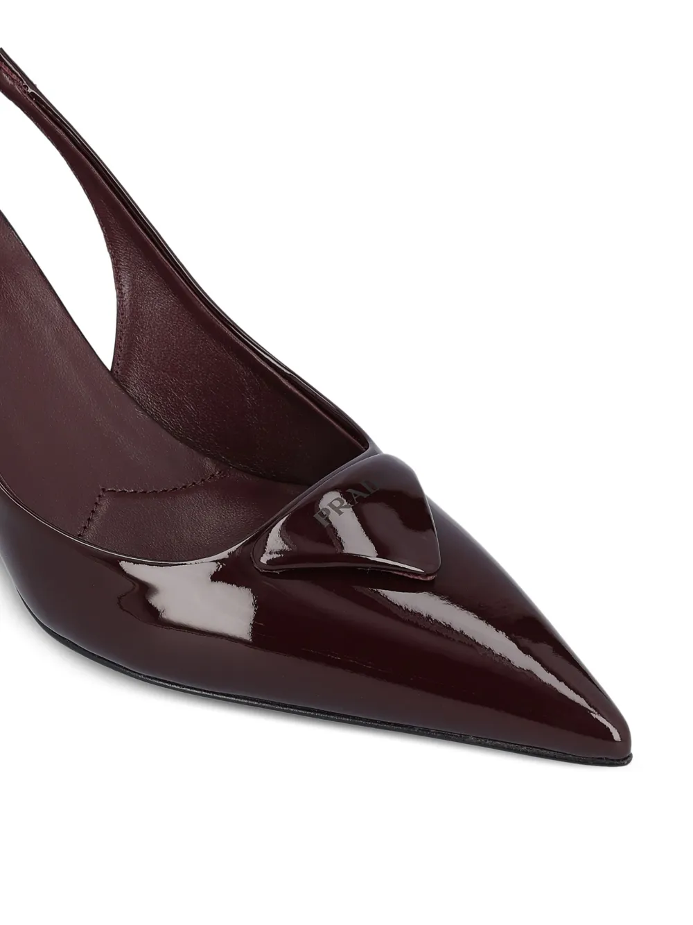 Prada 75 mm slingback pumps Bruin